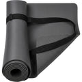 Kvyra Natural Rubber PU Yoga Mat 183 x 68 cm Charcoal with Sling - Product view